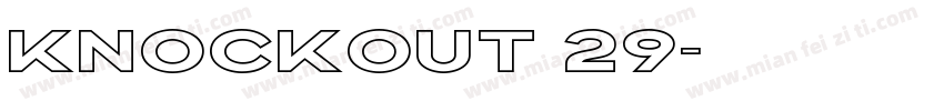 Knockout 29字体转换